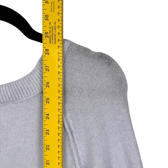 Vince Camuto Sweater Top Womens XL‎ Frozen Blue Knit Pullover Oversized NWT NEW - Picture 11 of 12